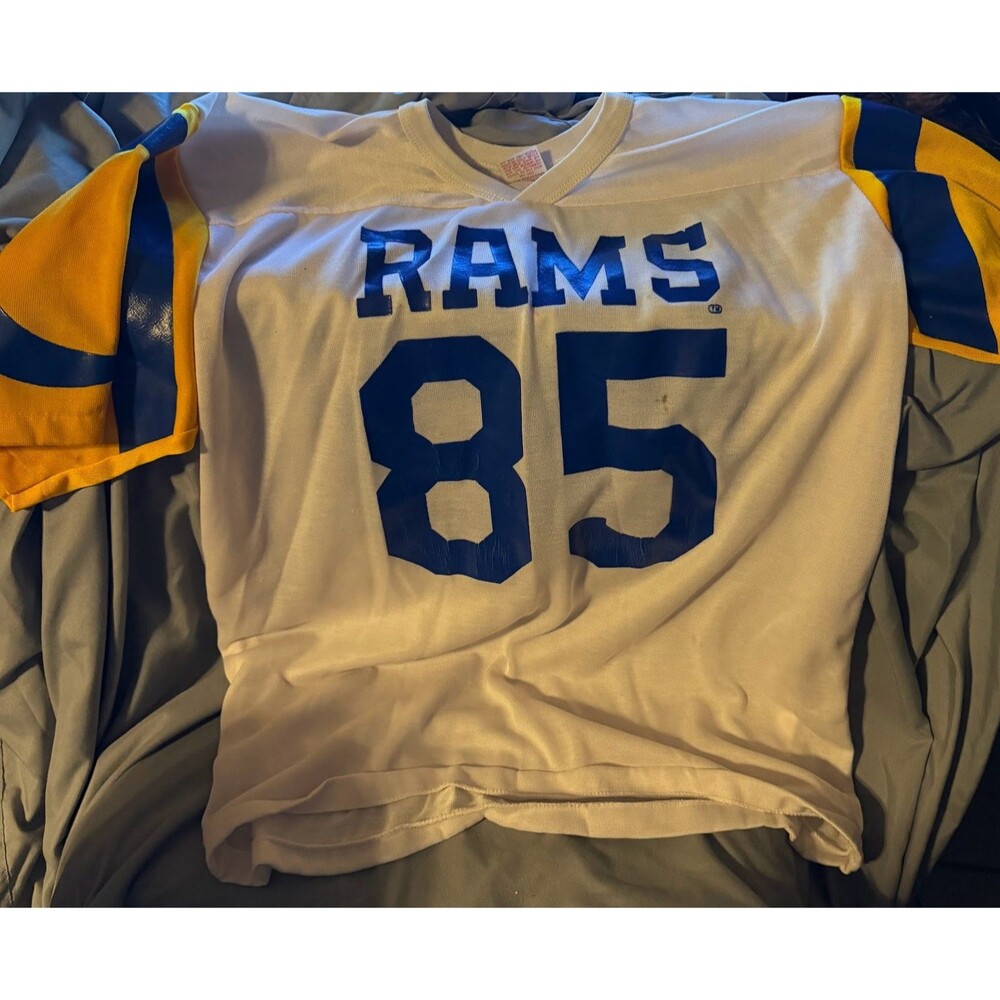 Vintage 1980s Los Angeles Rams #85 Rawlings NFL Jersey USA Large 42-44